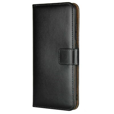 Solid Color Shockproof Side Flip Genuine Leather + Soft TPU Card Slots with Stand and Magnetic Buckle Wallet Protective Case for Xiaomi Mi A2 / 6X