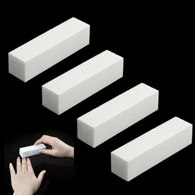 White Sanding Sponge Nail File Buffer Block for UV Gel Nail Polish DIY Nail Art Manicure Pedicure 