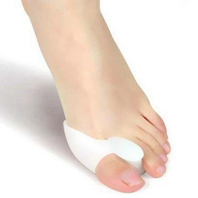 2 Pieces Silicone Hallux Valgus Braces Gel Insoles Foot Bunions Care Toe Separator Big Toe Corrector Toes Rehabilitation Tool