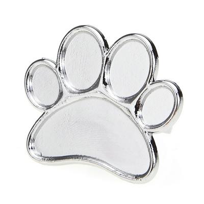 Foot Shaped Mini Acrylic UV Gel Polish Painting Color Nail Art Metal Alloy Finger Ring Palette Dish 
