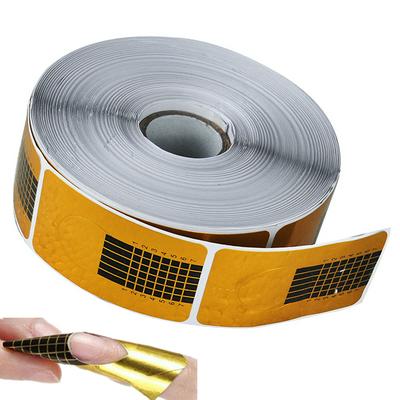 500pcs Golden Square Nails Gel Extension Sticker Nail Art Professional Acrylic Nail Forms