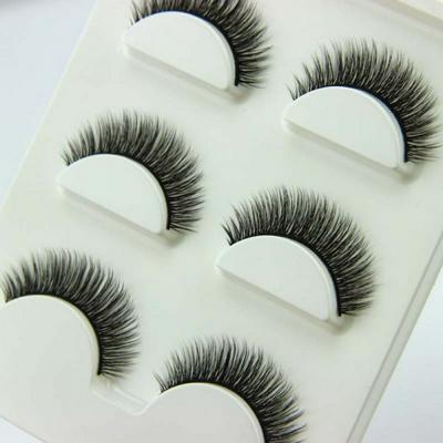 3 Pairs Handmade 3D Cross Thick Makeup Super Natural Long Fake Eyelashes Extension 