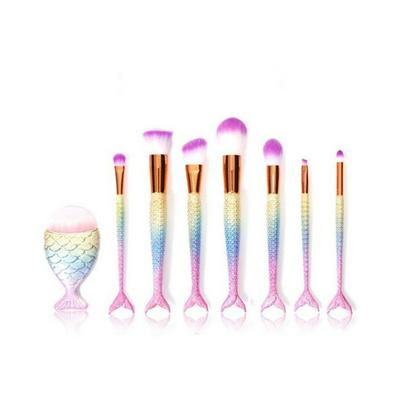 8 Mermaid Makeup Brushes Beauty Tools Makeup Brush Set
