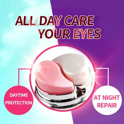 Rose Essential Oil Day and Night Elastic Eye Cream Skin Care Facial Anti-Puffiness Face Care Dark Circles Anti Wrinkle Aging Moisturizing Firming