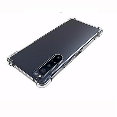 Four Corners Anti-Drop Anti-Scratch Transparent Soft TPU Back Cover Case for Sony Xperia 10 II