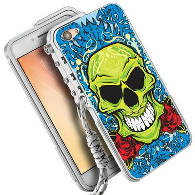 Colored Painting Mechanical Arm Detachable Metal Aluminium Back Cover Case for Vivo X9