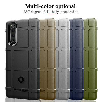 Anti-Fingerprint Anti-Slip Airbag Anti-Drop Heavy Armor Rugged Shield Matte TPU Back Cover Case for Sony Xperia 5/Xperia XZ5