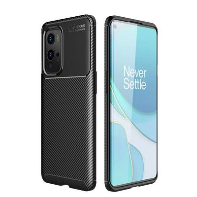 For OnePlus 9 Pro Beetle Carbon Fiber Pattern Anti-drop Business Soft TPU Back Cover Case