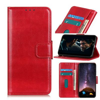 Big Buckle Crazy Horse Pattern Scratch Resistant PU Leather Phone Case with Stand and Card Slots for OnePlus Nord