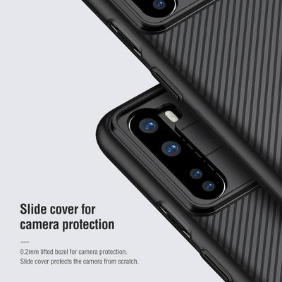 Black Mirror Series Lens Sliding Cover Design Wear-resistant and Scratch-resistant Hard PC Back Cover Phone Case for OnePlus Nord