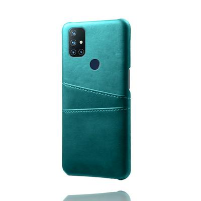 Extra Thinness Premium Cowhide Leather Vintage Shockproof All-Inclusive Hard PC + TPU with Card Slot Cover Case for OnePlus Nord N100