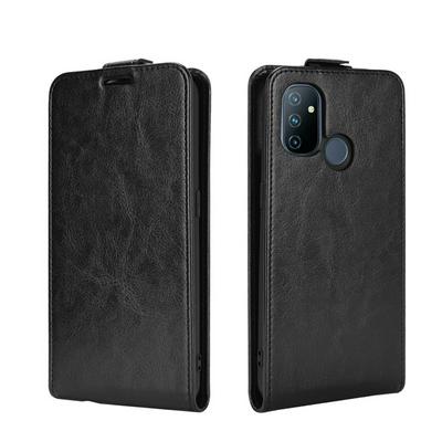 R64 Pattern Single Folded Edge Vertical Flip Folio Scratch Resistant PU Leather Wallet Phone Case for OnePlus Nord N100