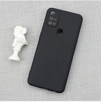 Extra Thinness Premium Shockproof Frosted Anti-Scratches All-Inclusive Flexible TPU Cover Case for OnePlus Nord N10 5G Black