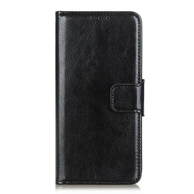 Crazy Horze Pattern Side Flip Shockproof PU Leather + Soft TPU Stand with Magnetic Buckle and Card Slots Case for OnePlus 8T