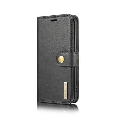 Two-fold Cowhide Pattern Scratch Resistant Detachable PU Leather Wallet Phone Case with Card Slots for iPhone 12(6.1)