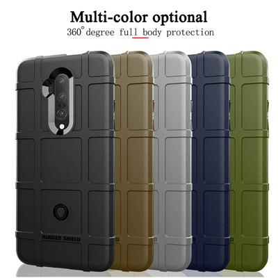 Rugged Shield Frosted Four Corners Airbag Design Non-Slip Soft TPU Back Cover Case for OnePlus 7T Pro