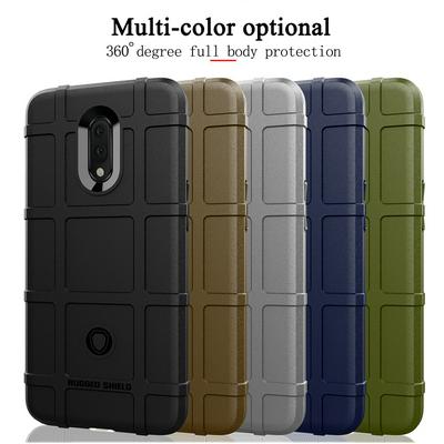 Rugged Shield Frosted Four Corners Airbag Design Non-Slip Soft TPU Back Cover Case for OnePlus 7 