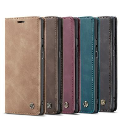 CaseMe 013 Series Side Flip Shockproof Magnetic Closure PU Leather + Soft TPU with Card Slots and Stand Case for OnePlus 8 Pro