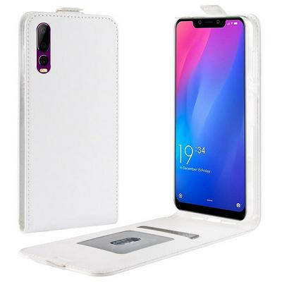 R64 Pattern Single Fold Edge Up and Down Vertical Flip PU Leather + Soft TPU with Card Slot and Magnetic Buckle Case for Elephone A5 
