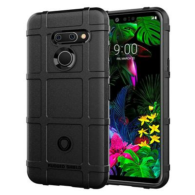 Rugged Shield Frosted Four Corners Airbag Design Non-Slip Soft TPU Back Cover Case for LG G8 ThinQ