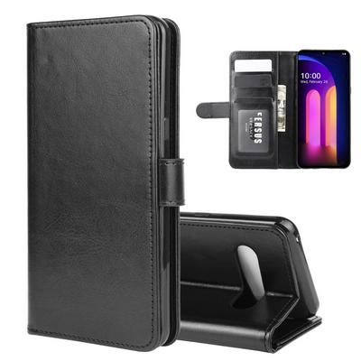 R64 Pattern Single Fold Edge Side Flip Shockproof PU Leather + Soft TPU Picture Frame Magnetic Buckle with Stand and Card Slots Wallet Case for LG V60 ThinQ 5G