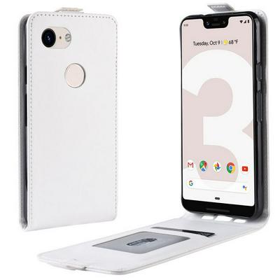 R64 Pattern Single Fold Edge Up and Down Vertical Flip PU Leather + Soft TPU with Card Slot and Magnetic Buckle Case for Google Pixel 3 Lite XL