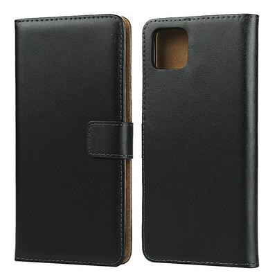 Corrected Leather Phone Case for Google Pixel 4 XL, Genuine Leather Wallet Case with Hidden Kickstand