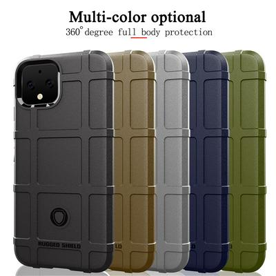 Anti-Fingerprint Anti-Slip Airbag Anti-Drop Heavy Armor Rugged Shield Matte TPU Back Cover Case for Google Pixel 4