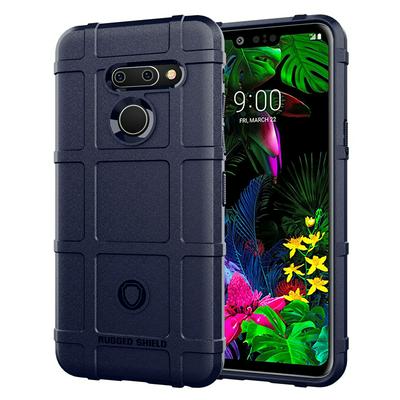 Rugged Shield Frosted Four Corners Airbag Design Non-Slip Soft TPU Back Cover Case for LG G8 ThinQ