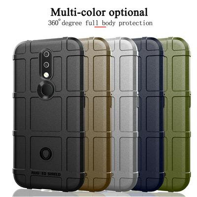 Anti-Fingerprint Anti-Slip Airbag Anti-Drop Heavy Armor Rugged Shield Matte TPU Back Cover Case for Nokia 4.2