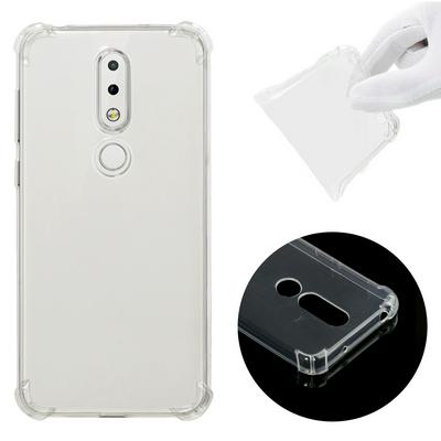 Shockproof Anti-Scratch Transparent Soft TPU Back Cover Protective Case for Nokia 6.1 Plus / X6