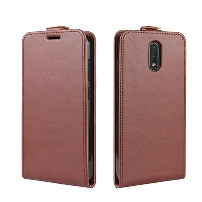 R64 Pattern Single Fold Edge Up and Down Vertical Flip PU Leather + Soft TPU with Card Slot and Magnetic Buckle Protective Case for Nokia 2.3