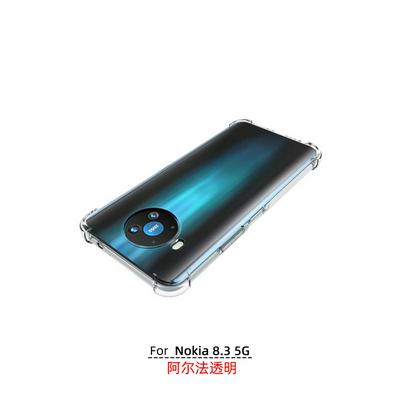 1.7mm Thicken Transparent Four Corners Anti-drop Soft TPU Phone Case for Nokia 8.3 5G