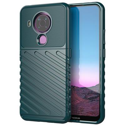 Anti-Fingerprints Shockproof Soft TPU + Hard PC Phone Protective Case for Nokia 5.4