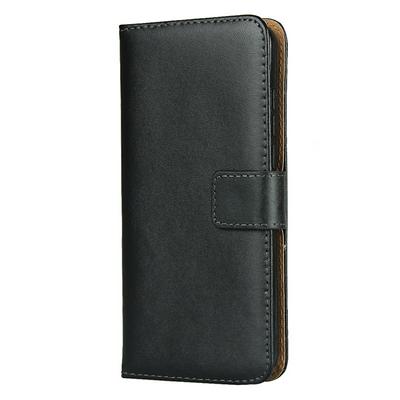 Plain Weave Shock-Absorption Side Flip Genuine Leather + Soft TPU Magnetic Buckle with Card Slots and Stand Wallet Case for Nokia 1.3
