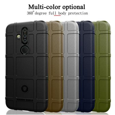 Anti-Fingerprint Anti-Slip Airbag Anti-Drop Heavy Armor Rugged Shield Matte TPU Back Cover Case for Nokia X71