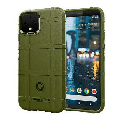 Anti-Fingerprint Anti-Slip Airbag Anti-Drop Heavy Armor Rugged Shield Matte TPU Back Cover Case for Google Pixel 4