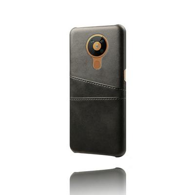 Extra Thinness Premium Cowhide Leather Vintage Shockproof All-Inclusive Hard PC + TPU with Card Slot Cover Case for Nokia 5.4