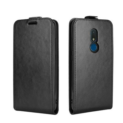 R64 Pattern Single Folded Edge Vertical Flip Folio Scratch Resistant PU Leather Wallet Phone Case for Nokia C3