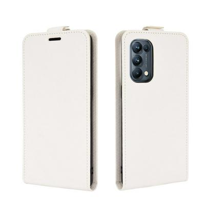 R64 Pattern Single Folded Edge Vertical Flip Folio Scratch Resistant PU Leather Wallet Phone Case for Oppo Reno5 Pro 5G