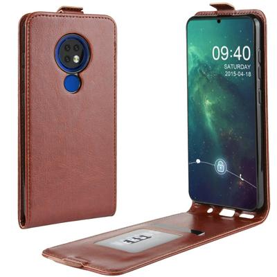 Nokia 6.2 PU Leather Phone Case Flip Wallet Cover Phone Holder Open ON and OFF R64 Pattern Single Fold for Nokia 6.2 Phone Case with Card Holder
