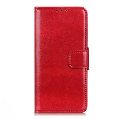 Crazy Horze Pattern Side Flip Shockproof PU Leather + Soft TPU Stand with Magnetic Buckle and Card Slots Case for OnePlus 8T