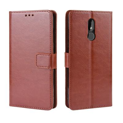 Solid Color Wrist Strap Style Shockproof Side Flip PU Leather + Soft TPU Card Slots with Stand and Magnetic Buckle Wallet Case for Nokia 3.2