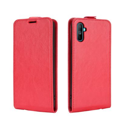 R64 Pattern Single Folded Edge Up and Down Flip Scratch Resistant PU Leather Wallet Phone Case for Realme C3(No fingerprint)