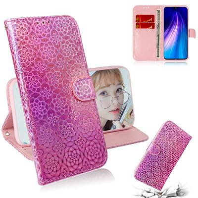 Solid Color Bright Shock-Absorption Side Flip PU Leather + Soft TPU Wrist Strap Magnetic Clasp with Card Slots and Stand Wallet Case for Motorola Moto E6 Play