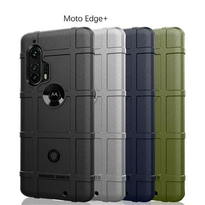 Rugged Shield Frosted Four Corners Airbag Design Non-Slip Soft TPU Back Cover Case for Motorola Edge+