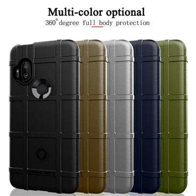 Anti-Fingerprint Anti-Slip Airbag Anti-Drop Heavy Armor Rugged Shield Matte TPU Back Cover Case for Motorola One Hyper