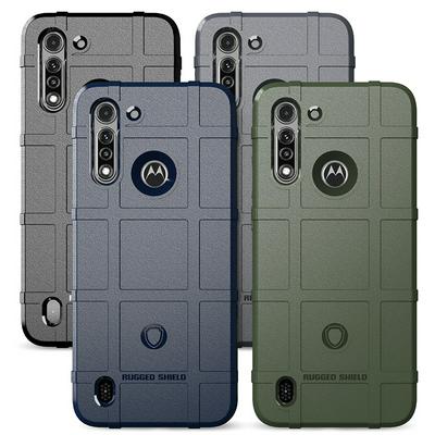 Rugged Shield Frosted Four Corners Airbag Design Non-Slip Soft TPU Back Cover Case for Motorola Moto G8 Power Lite