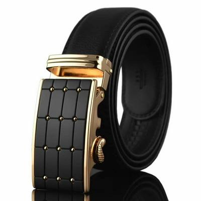 Fashion Design High Quality Luxury Men Male Genuine Leather Automatic Buckle Belt