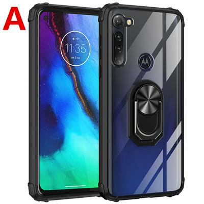 Acrylic Shockproof PC+TPU Case for Motorola Moto G Stylus Back Cover with 360 Degree Rotating Holder